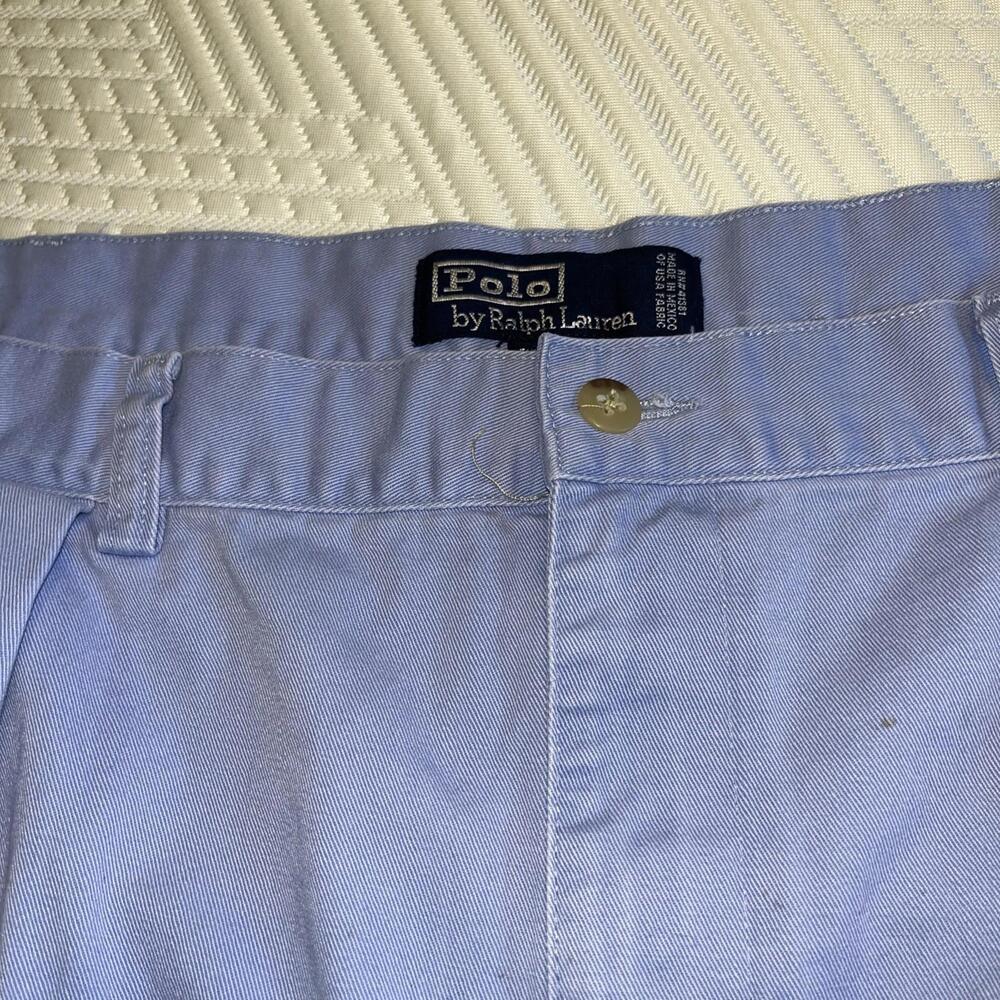 Vintage Size 42‎ Polo Ralph Lauren Tyler Chino Golf Shorts Blue - Picture 2 of 5